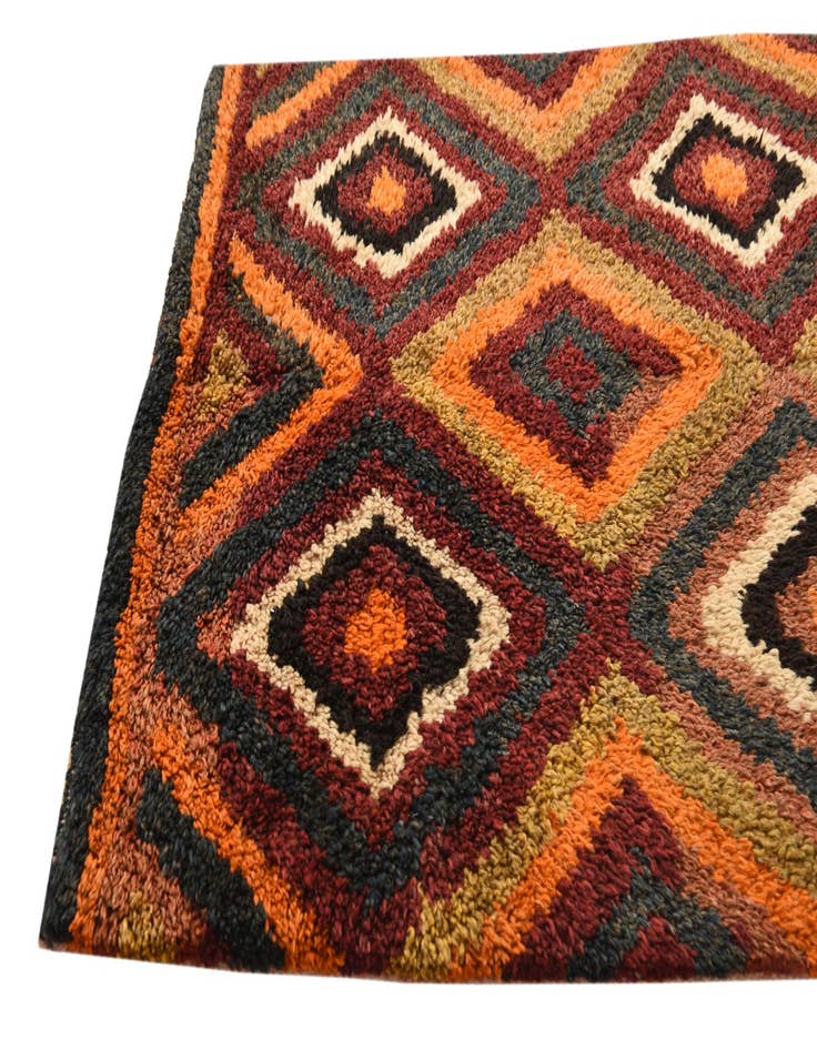 Detail image of 2' 10 x 11' 1  Hand Knotted Hamedan Persian Wool Runner Rug