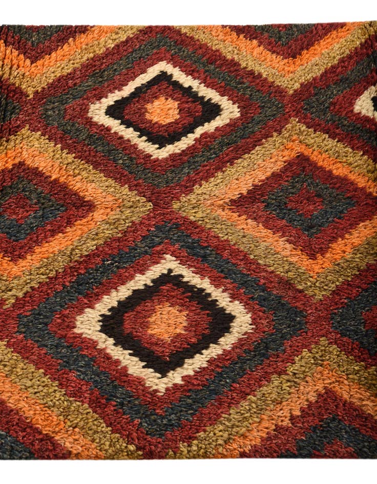 Detail image of 2' 10 x 11' 1  Hand Knotted Hamedan Persian Wool Runner Rug