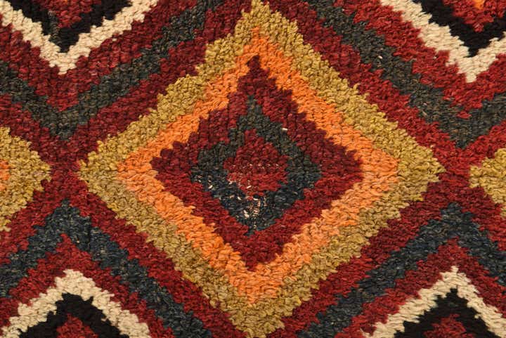 2' 10 x 11' 1 Hand Knotted Hamedan Persian Wool Runner Rug