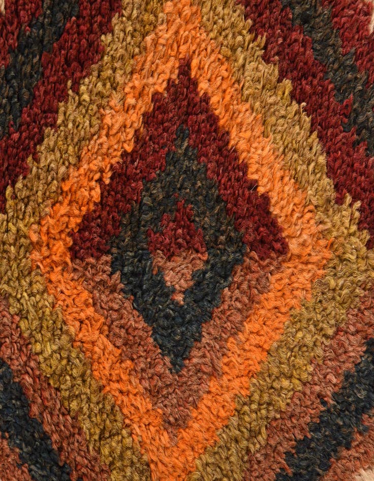 Detail image of 2' 10 x 11' 1  Hand Knotted Hamedan Persian Wool Runner Rug