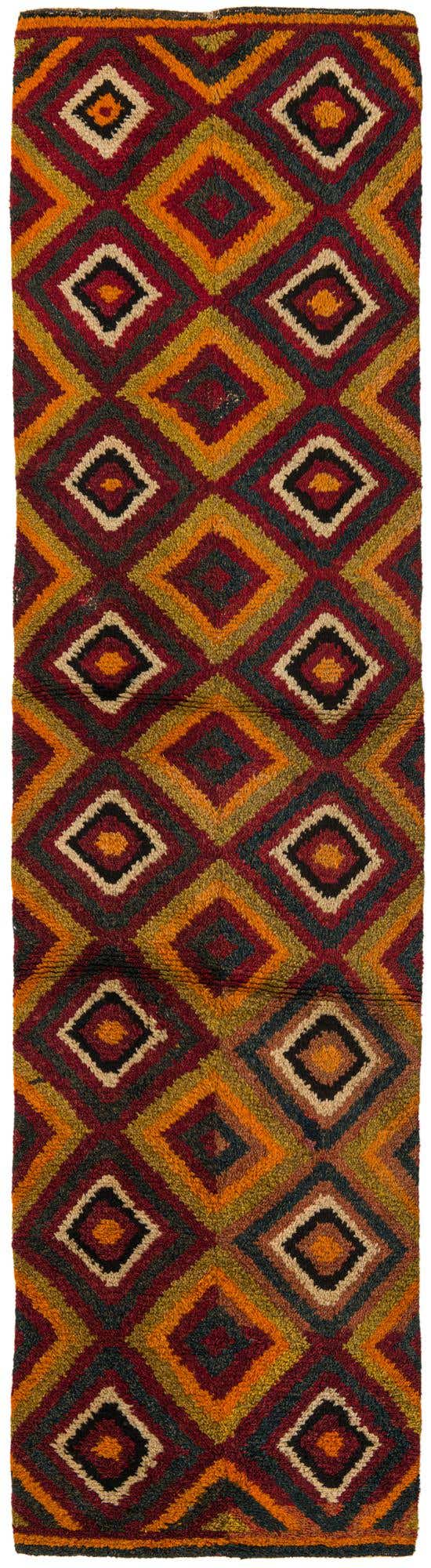 2' 10 x 11' 1 Hand Knotted Hamedan Persian Wool Runner Rug