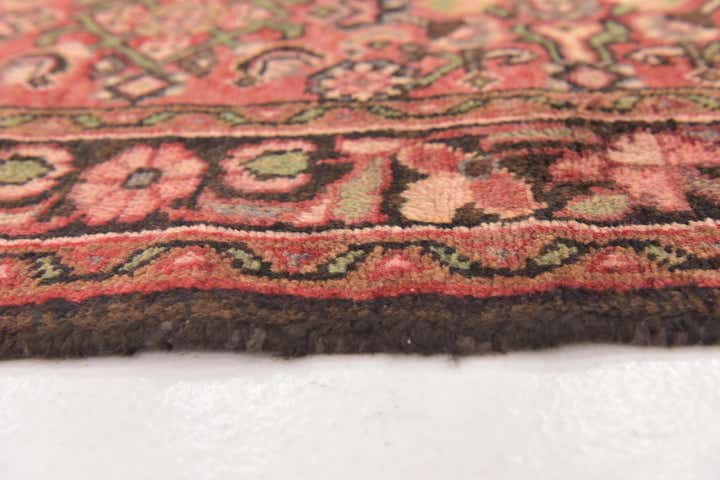 3' 6 x 9' 10 Hand Knotted Hossainabad Persian Wool Runner Rug