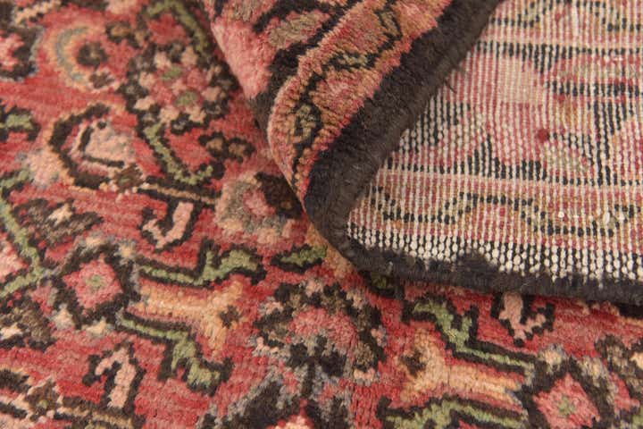3' 6 x 9' 10 Hand Knotted Hossainabad Persian Wool Runner Rug