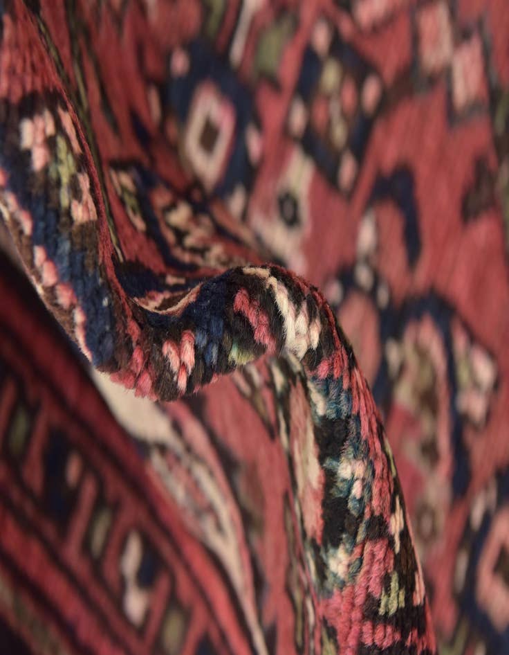 Detail image of 3' 8 x 10' 6  Hand Knotted Hossainabad Persian Wool Runner Rug