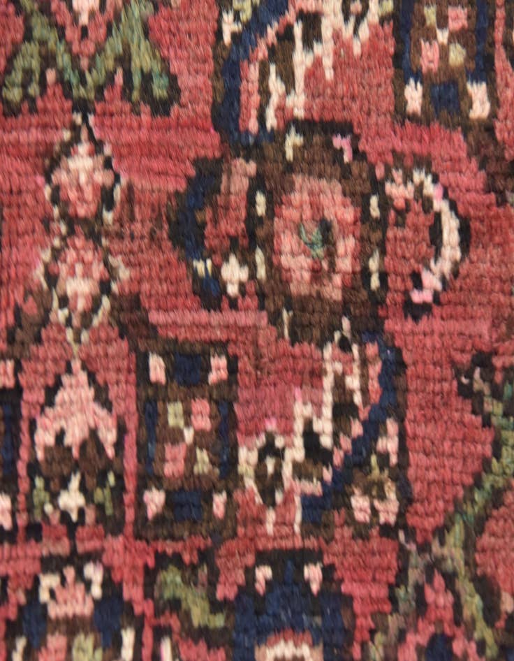 Detail image of 3' 8 x 10' 6  Hand Knotted Hossainabad Persian Wool Runner Rug