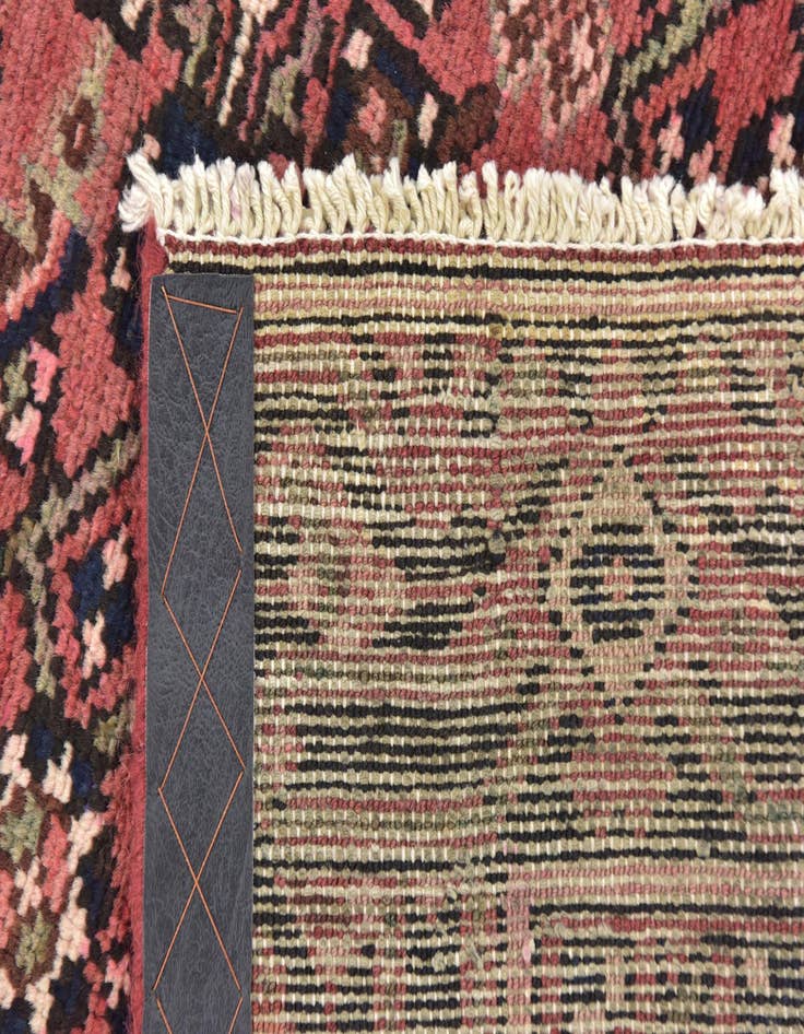 Detail image of 3' 8 x 10' 6  Hand Knotted Hossainabad Persian Wool Runner Rug