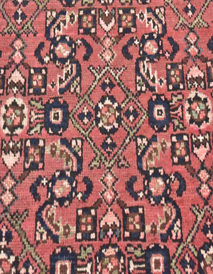 Detail image of 3' 8 x 10' 6  Hand Knotted Hossainabad Persian Wool Runner Rug