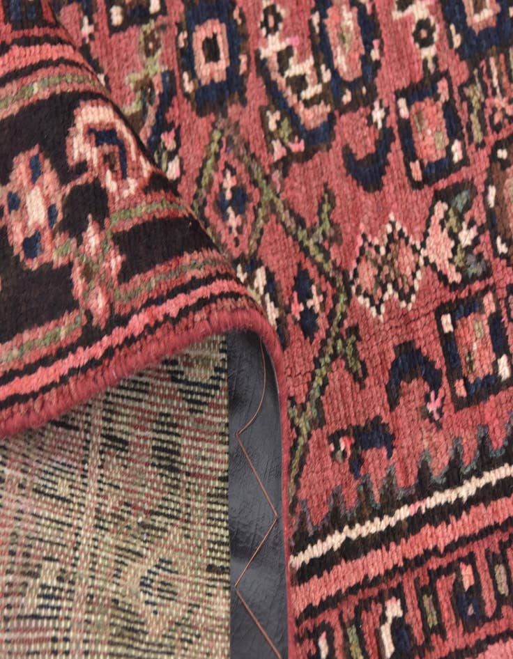 Detail image of 3' 8 x 10' 6  Hand Knotted Hossainabad Persian Wool Runner Rug