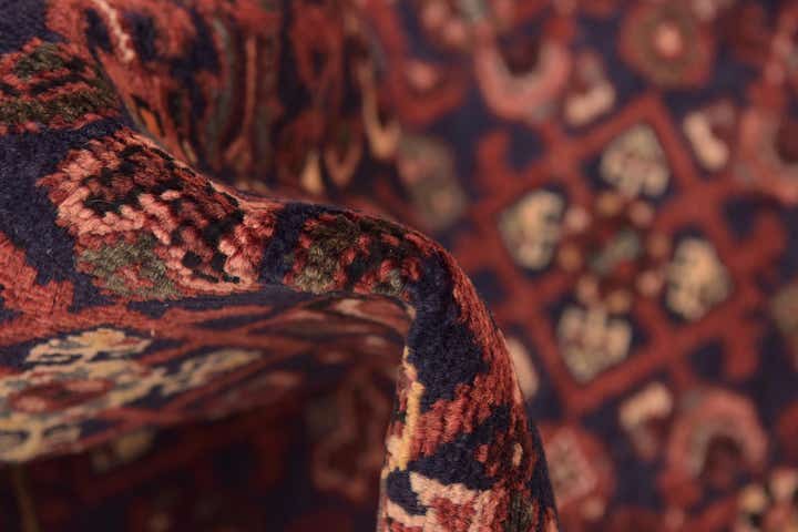 3' 8 x 10' 10 Hand Knotted Hossainabad Persian Wool Runner Rug