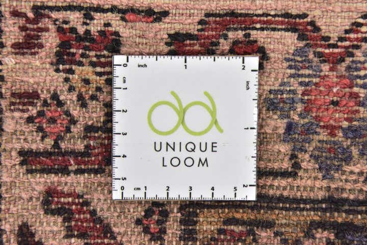 3' 8 x 10' 10 Hand Knotted Hossainabad Persian Wool Runner Rug