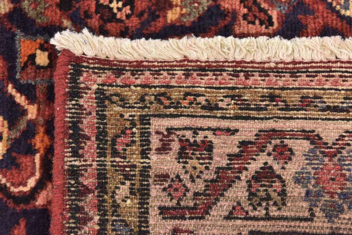 3' 8 x 10' 10 Hand Knotted Hossainabad Persian Wool Runner Rug
