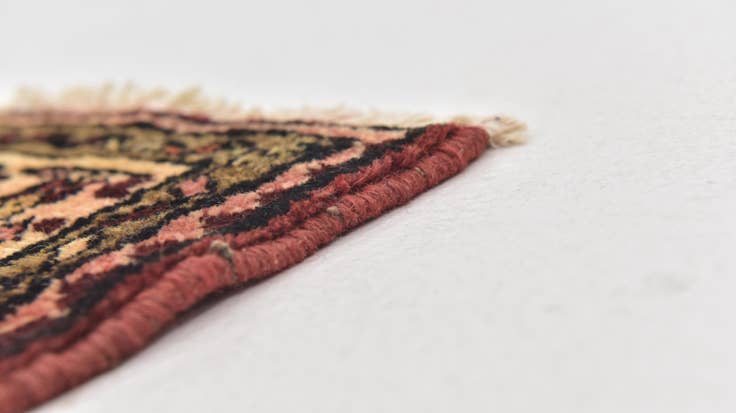 Detail image of 3' 8 x 10' 10 Hand Knotted Hossainabad Persian Wool Runner Rug