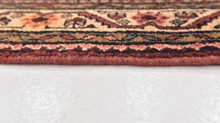 3' 8 x 10' 10 Hand Knotted Hossainabad Persian Wool Runner Rug