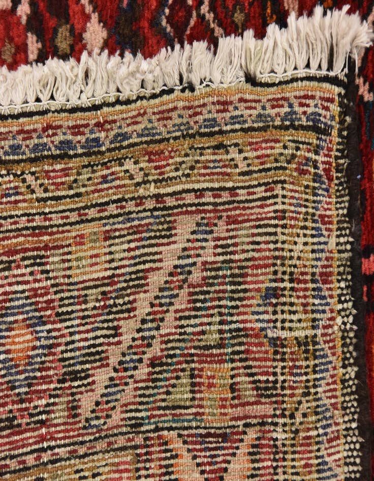 Detail image of 5' 4 x 11'  Hand Knotted Hossainabad Persian Wool Runner Rug