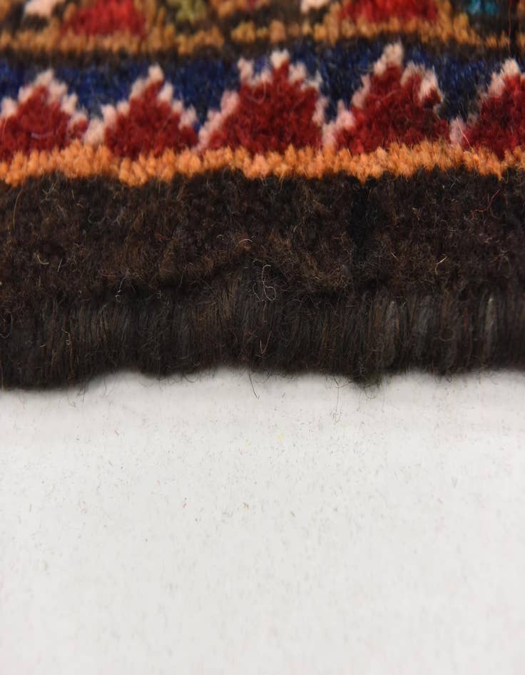 Detail image of 5' 4 x 11'  Hand Knotted Hossainabad Persian Wool Runner Rug