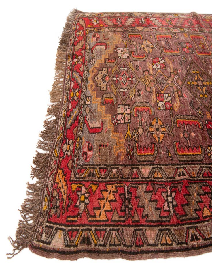 Detail image of 4' 2 x 11'  Hand Knotted Kars Wool Runner Rug