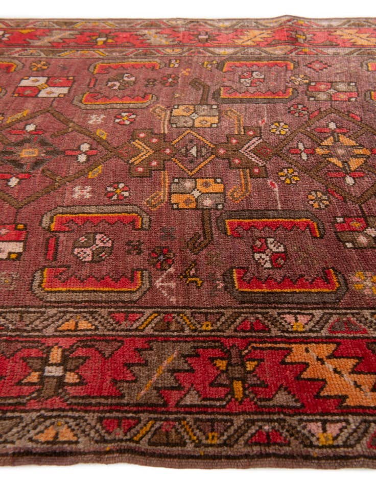 Detail image of 4' 2 x 11'  Hand Knotted Kars Wool Runner Rug