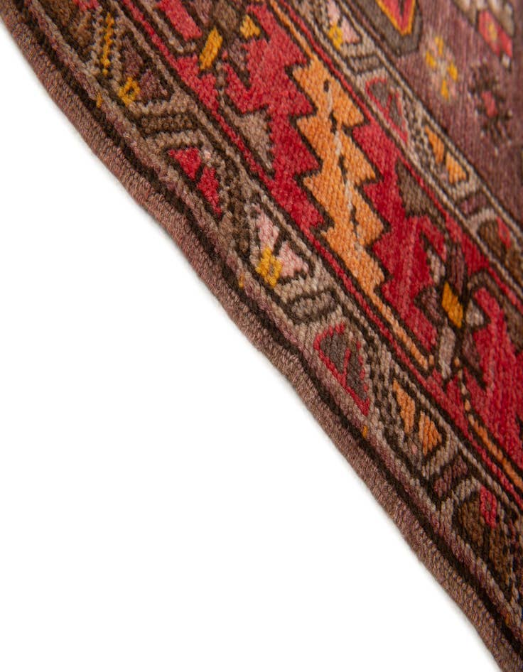 Detail image of 4' 2 x 11'  Hand Knotted Kars Wool Runner Rug