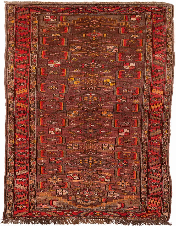 Detail image of 4' 2 x 11' Hand Knotted Kars Wool Runner Rug