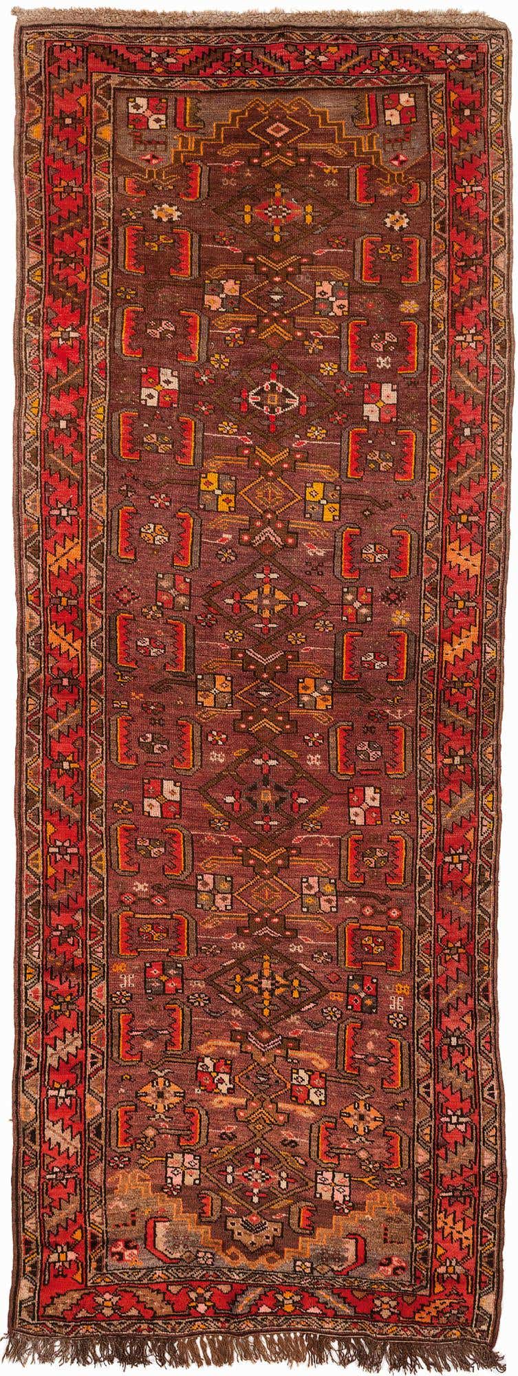4' 2 x 11' Hand Knotted Kars Wool Runner Rug