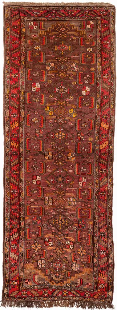 4' 2 x 11' Hand Knotted Kars Wool Runner Rug