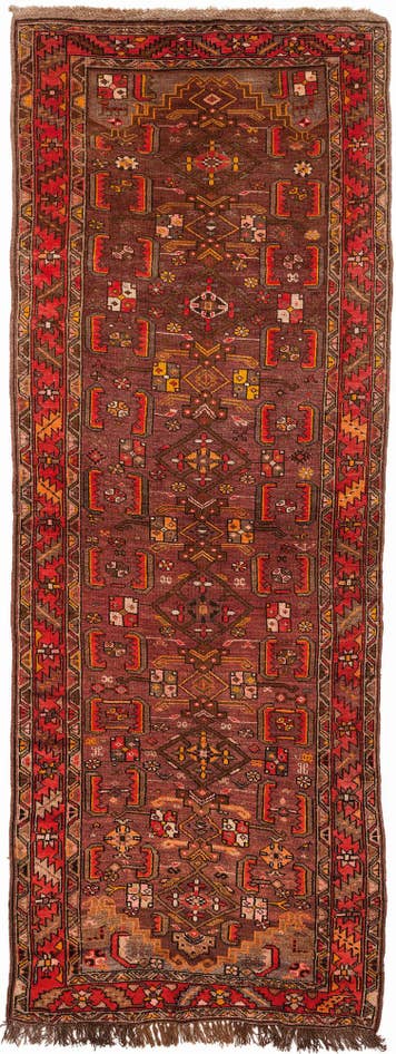 Detail image of 4' 2 x 11' Hand Knotted Kars Wool Runner Rug