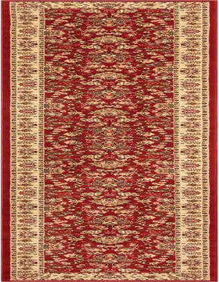 Detail image of 3' x 19' 8 Kashan Design Runner Rug