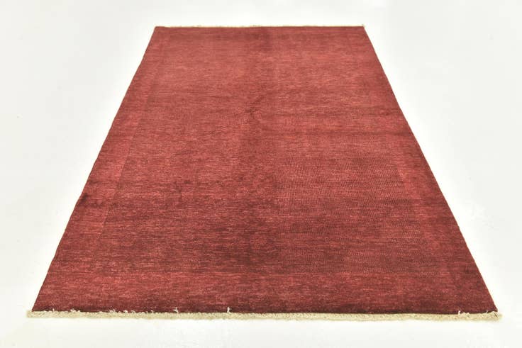 Detail image of 4' 8 x 10' 4 Hand Knotted Kashkuli Gabbeh Wool Runner Rug