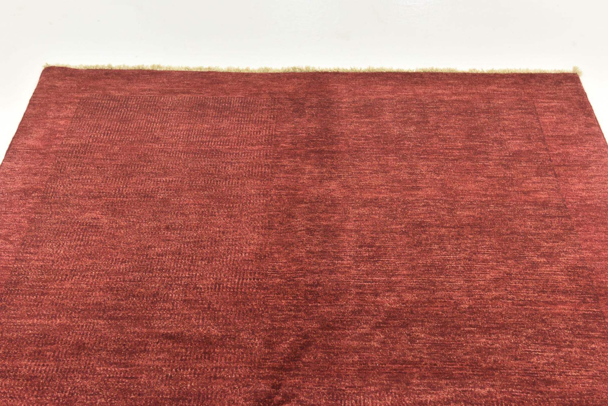 4' 8 x 10' 4 Hand Knotted Kashkuli Gabbeh Wool Runner Rug