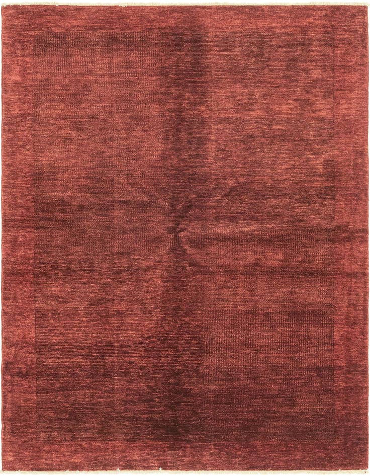 Detail image of 4' 8 x 10' 4 Hand Knotted Kashkuli Gabbeh Wool Runner Rug