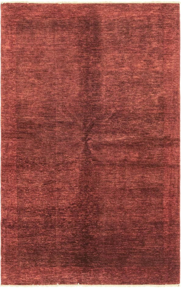 Detail image of 4' 8 x 10' 4 Hand Knotted Kashkuli Gabbeh Wool Runner Rug