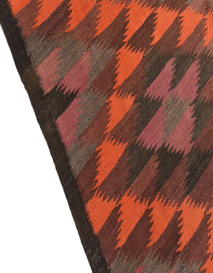 Detail image of 4' 9 x 11' 6  Hand Woven Kilim Afghan Wool Runner Rug