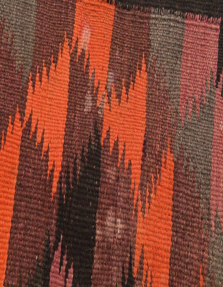 Detail image of 4' 9 x 11' 6  Hand Woven Kilim Afghan Wool Runner Rug