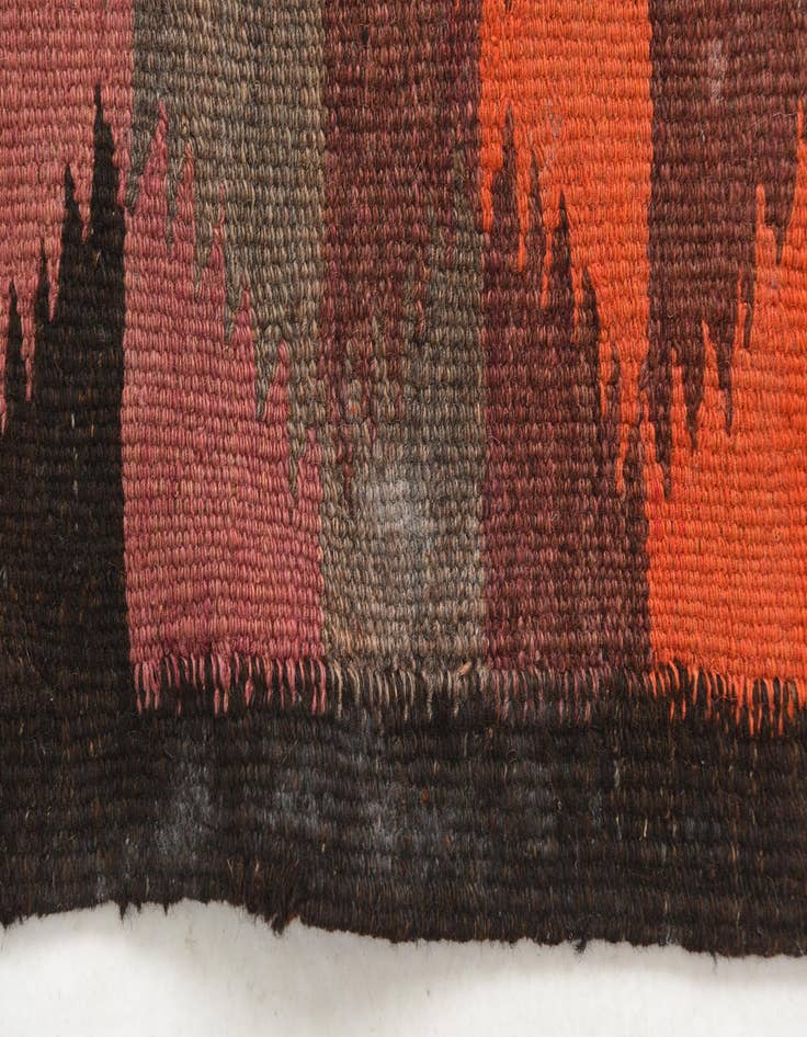 Detail image of 4' 9 x 11' 6  Hand Woven Kilim Afghan Wool Runner Rug