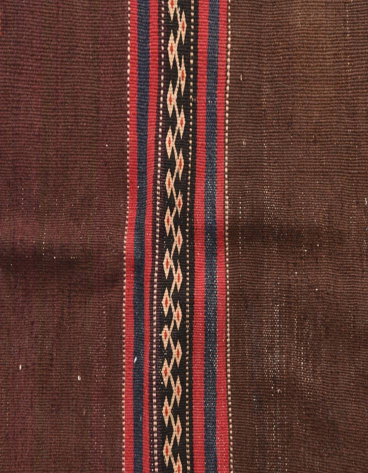 Detail image of 2' 4 x 8' 1  Hand Woven Kilim Afghan Wool Runner Rug