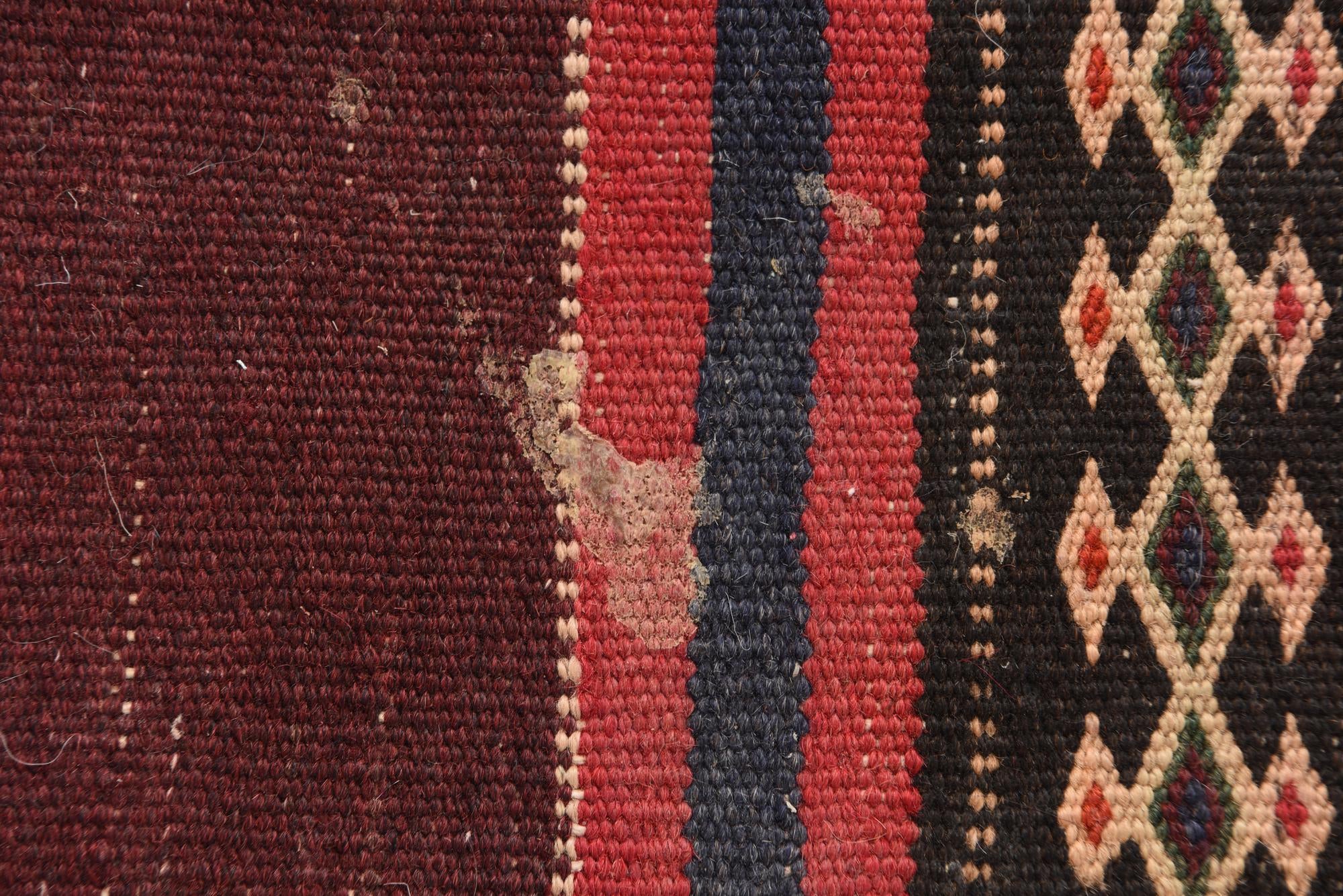 2' 4 x 8' 1 Hand Woven Kilim Afghan Wool Runner Rug