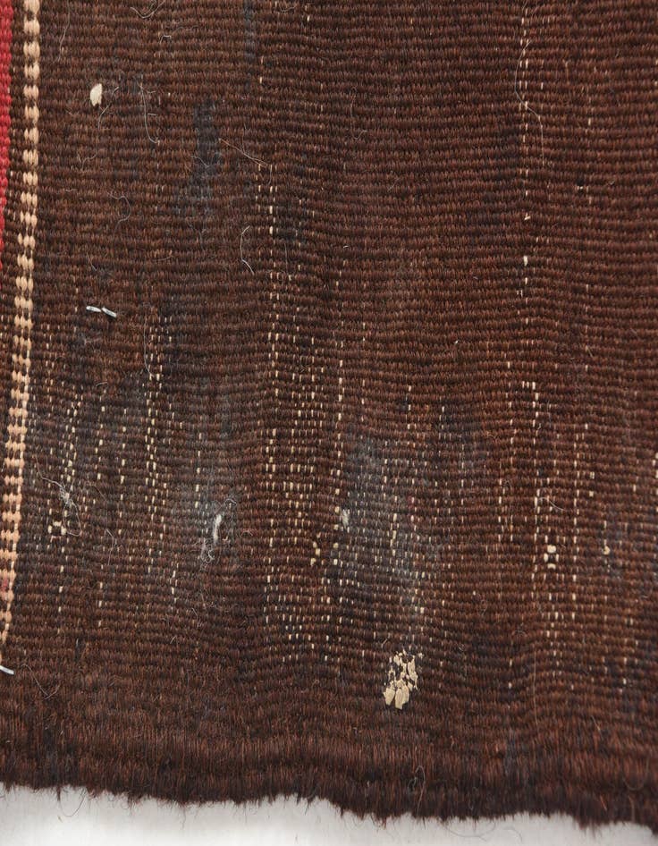 Detail image of 2' 4 x 8' 1  Hand Woven Kilim Afghan Wool Runner Rug