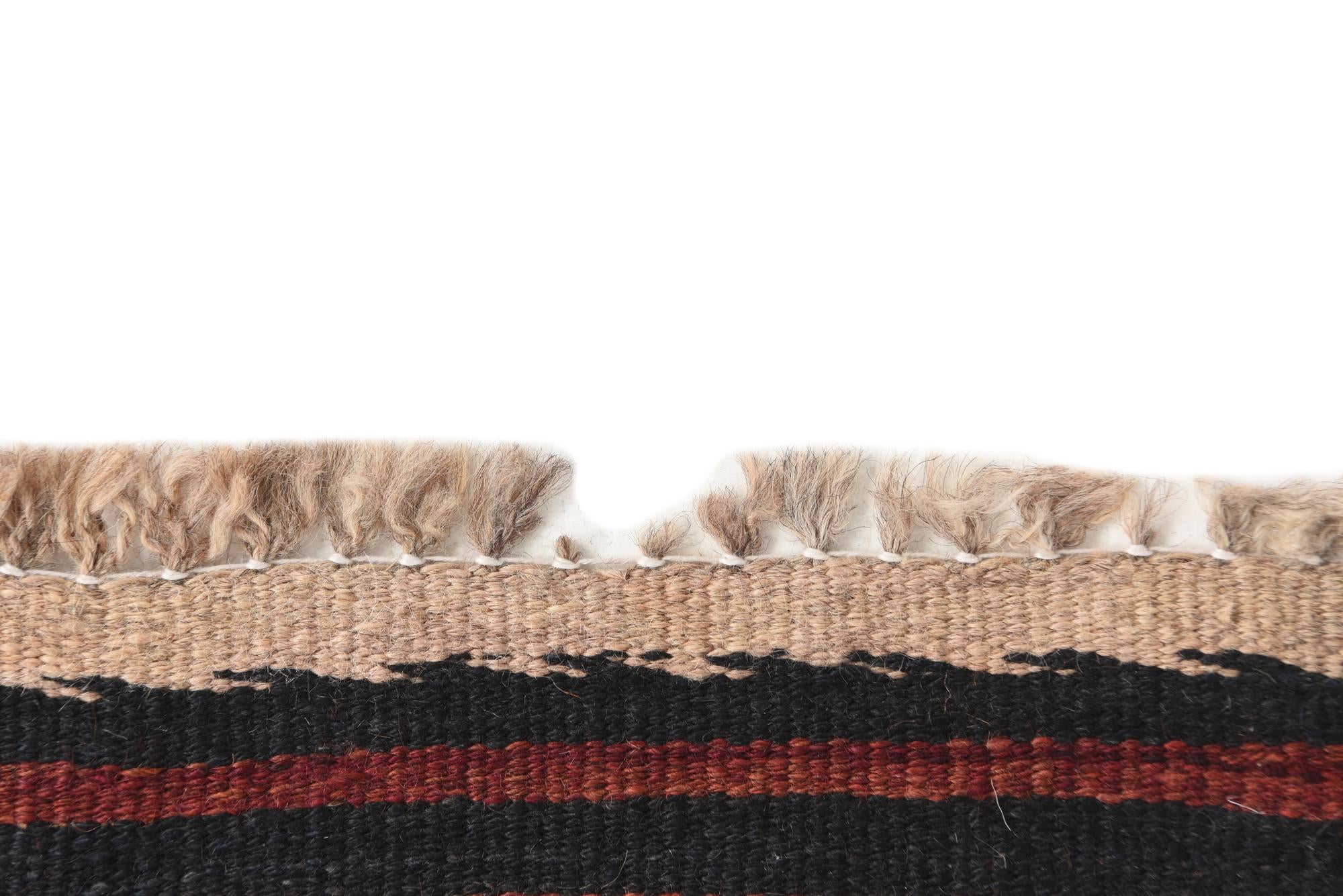 3' 4 x 10' 3 Hand Woven Kilim Afghan Wool Runner Rug