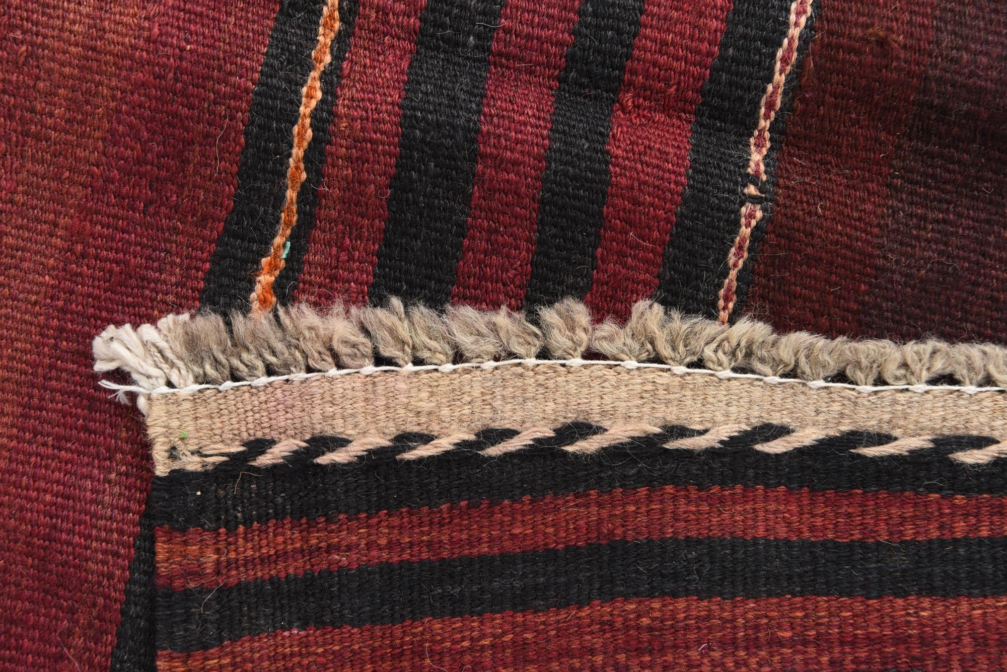 3' 4 x 10' 3 Hand Woven Kilim Afghan Wool Runner Rug