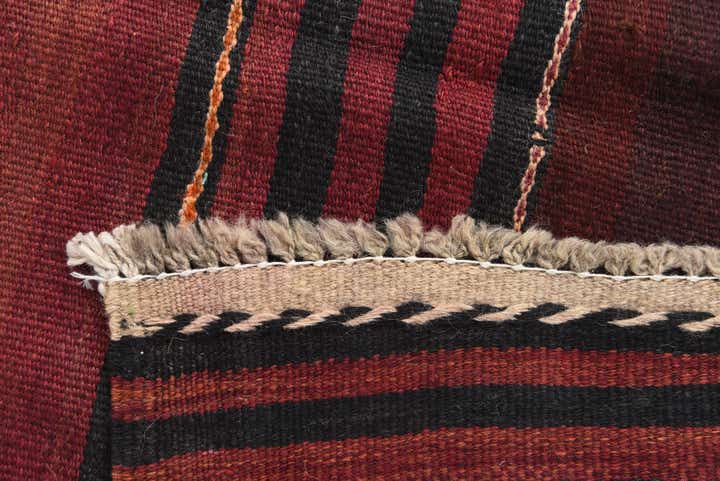 3' 4 x 10' 3 Hand Woven Kilim Afghan Wool Runner Rug