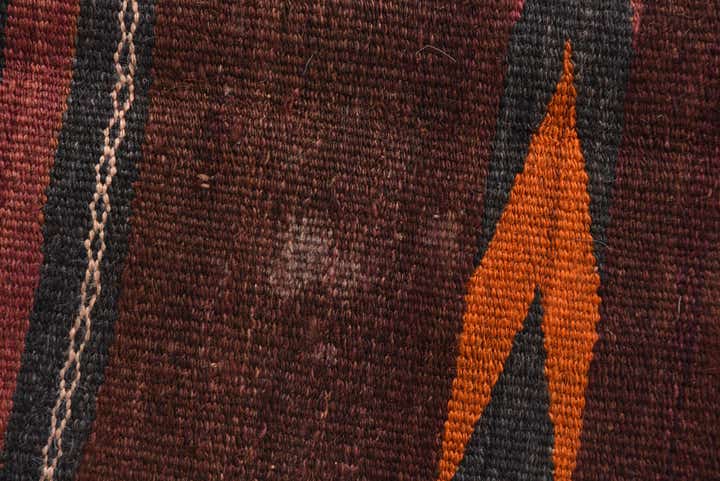 3' 4 x 10' 3 Hand Woven Kilim Afghan Wool Runner Rug