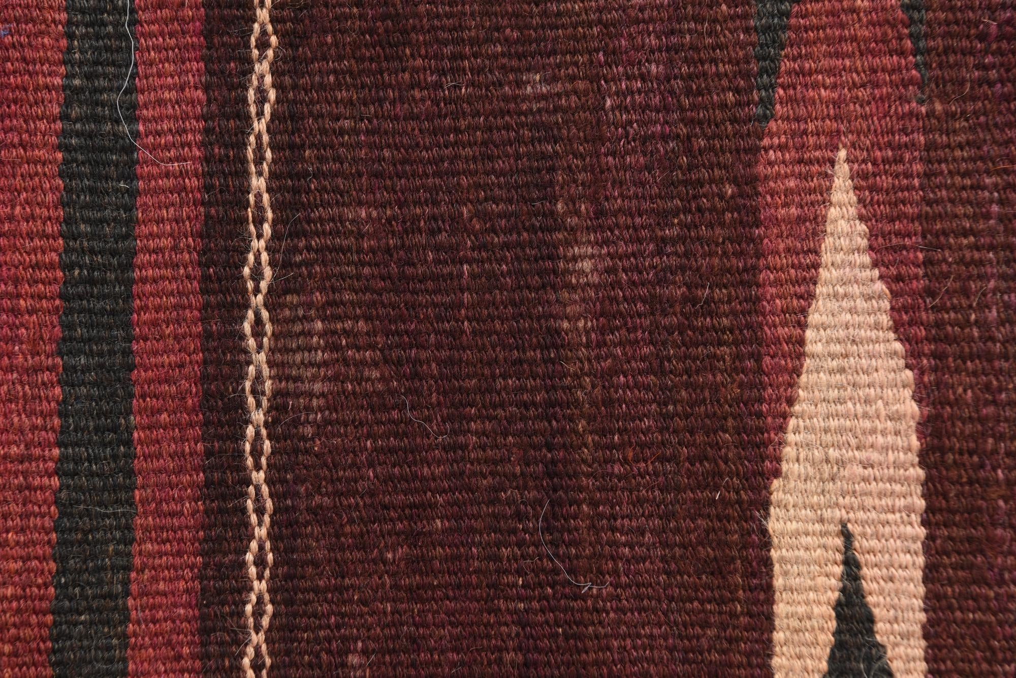 3' 4 x 10' 3 Hand Woven Kilim Afghan Wool Runner Rug