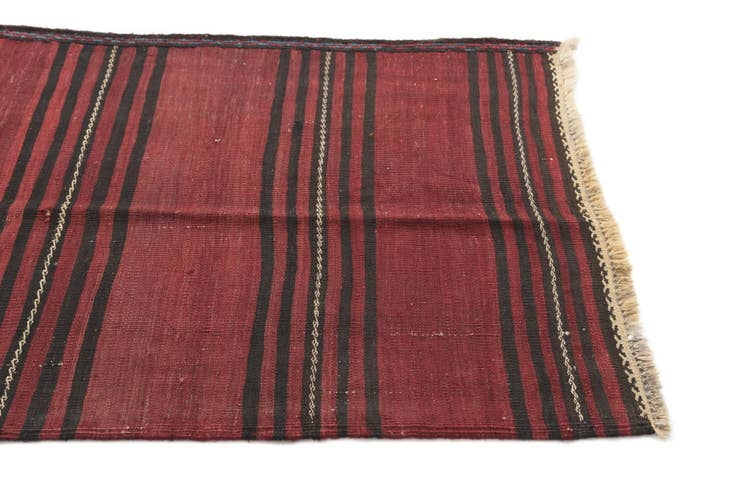 Detail image of 3' x 11' 9 Hand Woven Kilim Afghan Wool Runner Rug