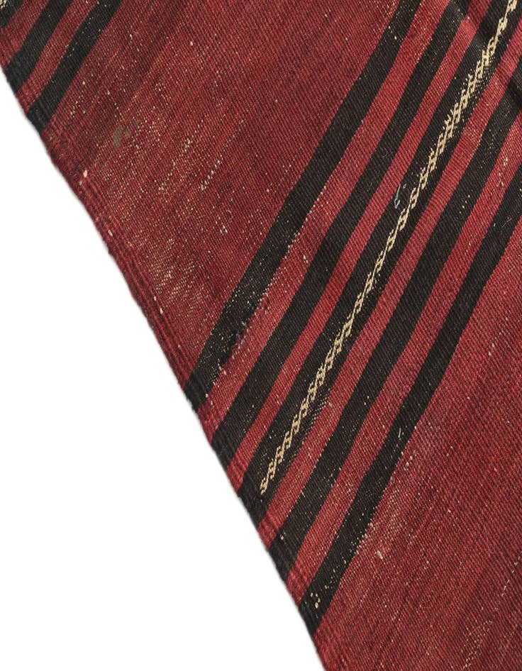 Detail image of 3' x 11' 9  Hand Woven Kilim Afghan Wool Runner Rug