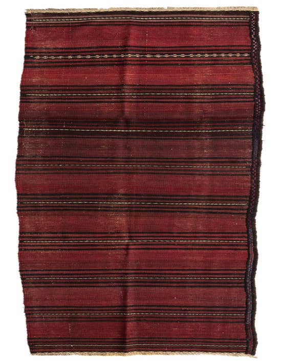 Detail image of 3' x 11' 9 Hand Woven Kilim Afghan Wool Runner Rug