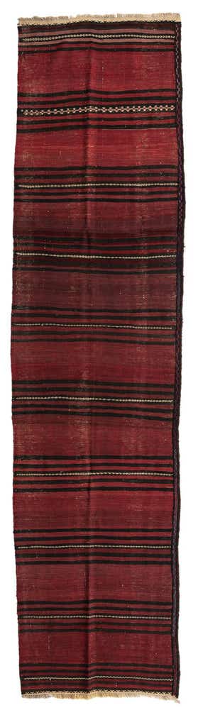 3' x 11' 9 Hand Woven Kilim Afghan Wool Runner Rug