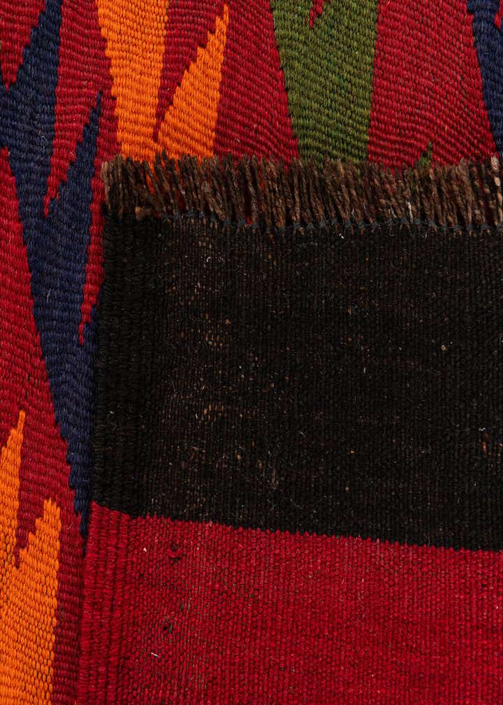 4' 7 x 11' 5 Hand Woven Kilim Afghan Wool Runner Rug