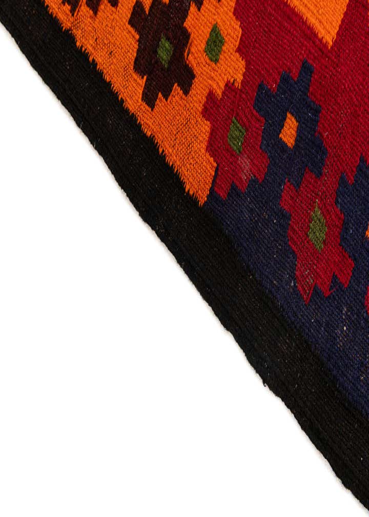 4' 7 x 11' 5 Hand Woven Kilim Afghan Wool Runner Rug