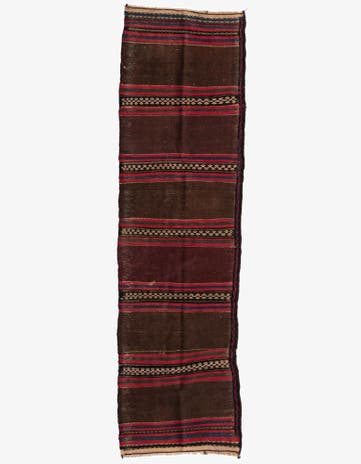2' 4 x 8' 1 Hand Woven Kilim Afghan Wool Runner Rug