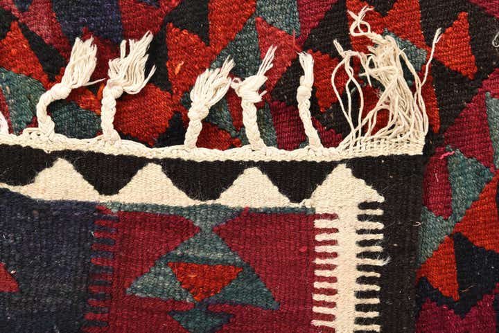 4' x 8' Hand Woven Kilim Fars Wool Runner Rug